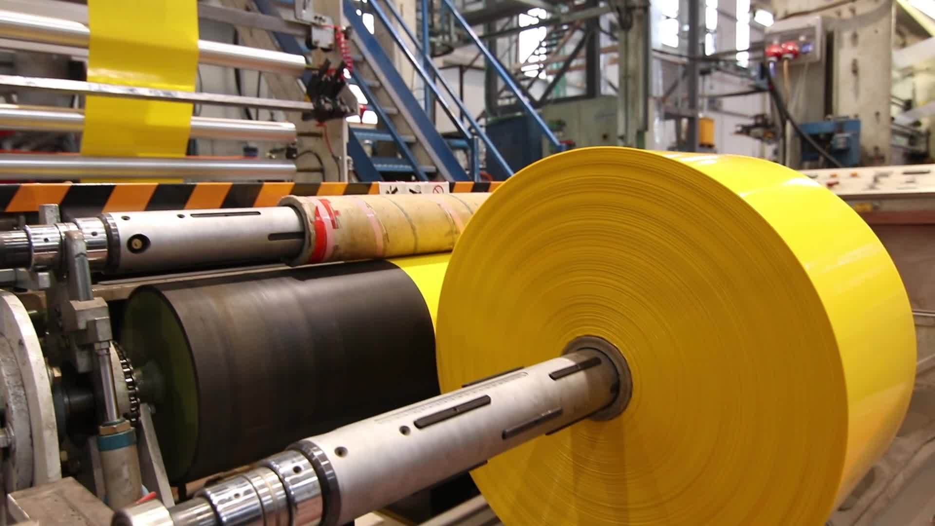 Yellow Polyethene roll
